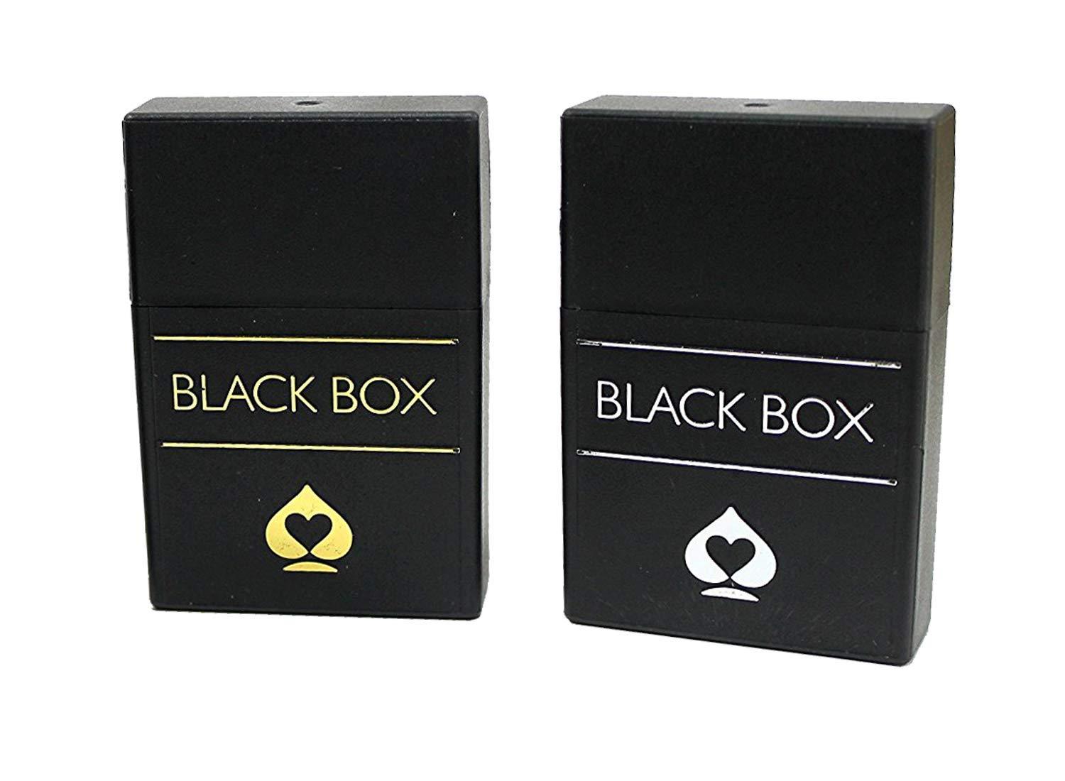 Black Box Plastic Playing Cards Set of 2, ताश के पत्ते Vee Ess Sales