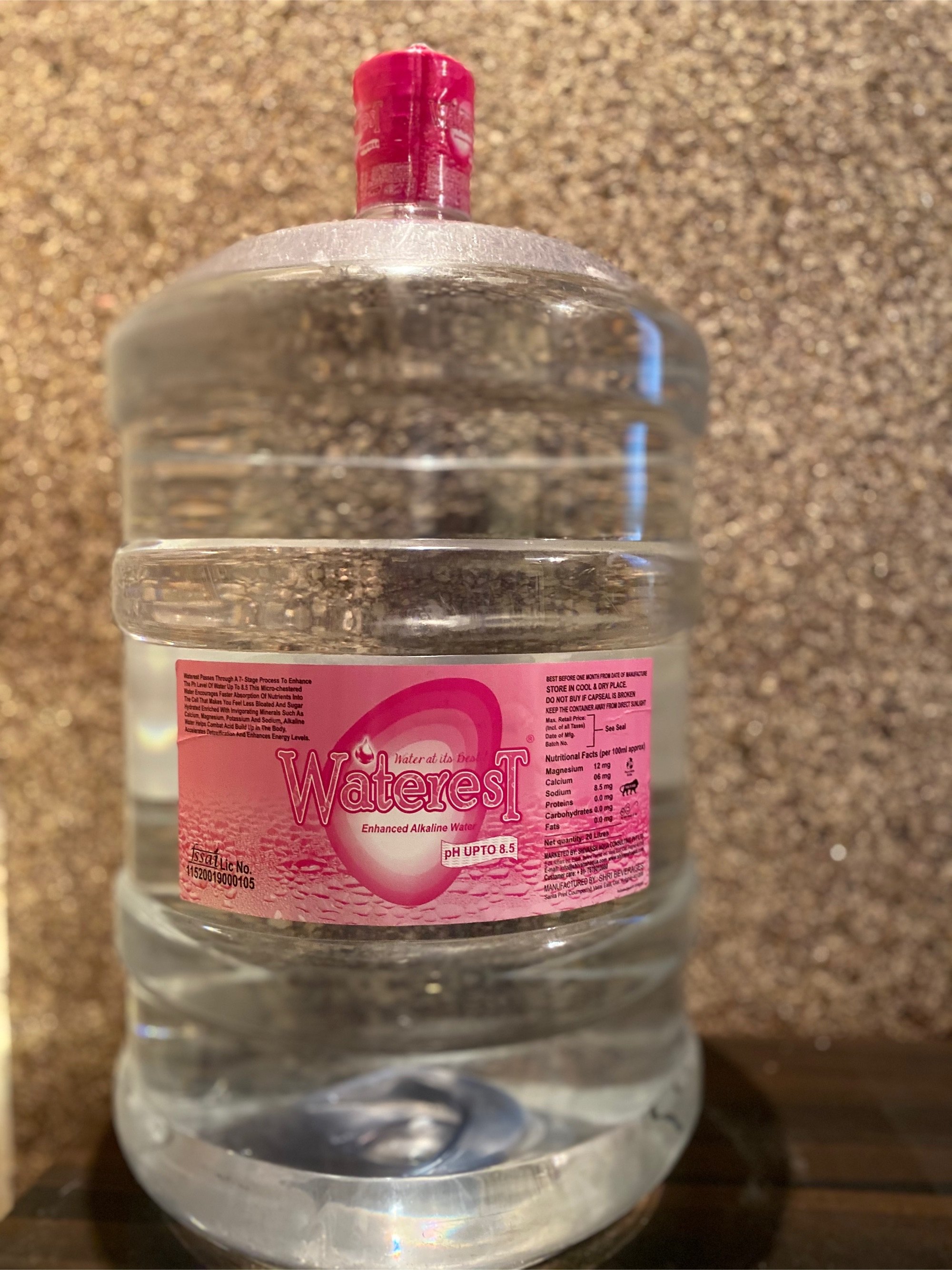 White Alkaline Water Bottle, Capacity 20 Liter Pet Jar, Rs 200 /piece