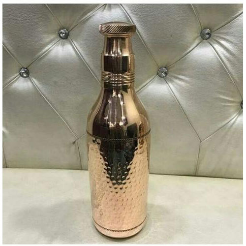 Hammered Brass Bottle at Rs 400/piece Brass Bottle ID 19700130712