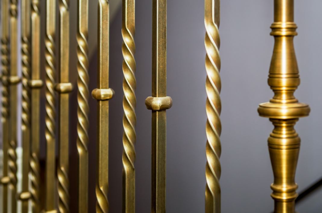 Brass Baluster, brass handrail, brass balusters, पीतल की रेलिंग, ब्रास