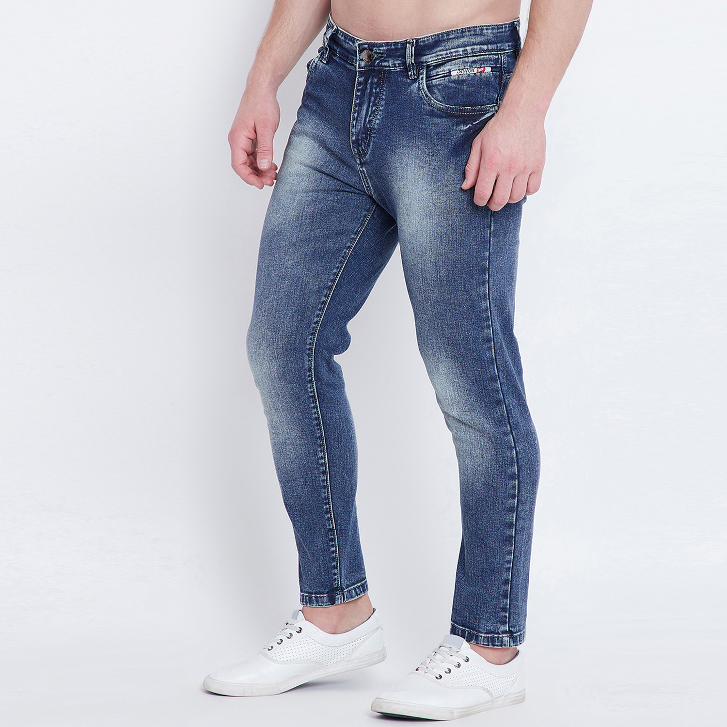 Plain Men Washed Ankle Length Jeans, Rs 699 /piece Dealsfive ID
