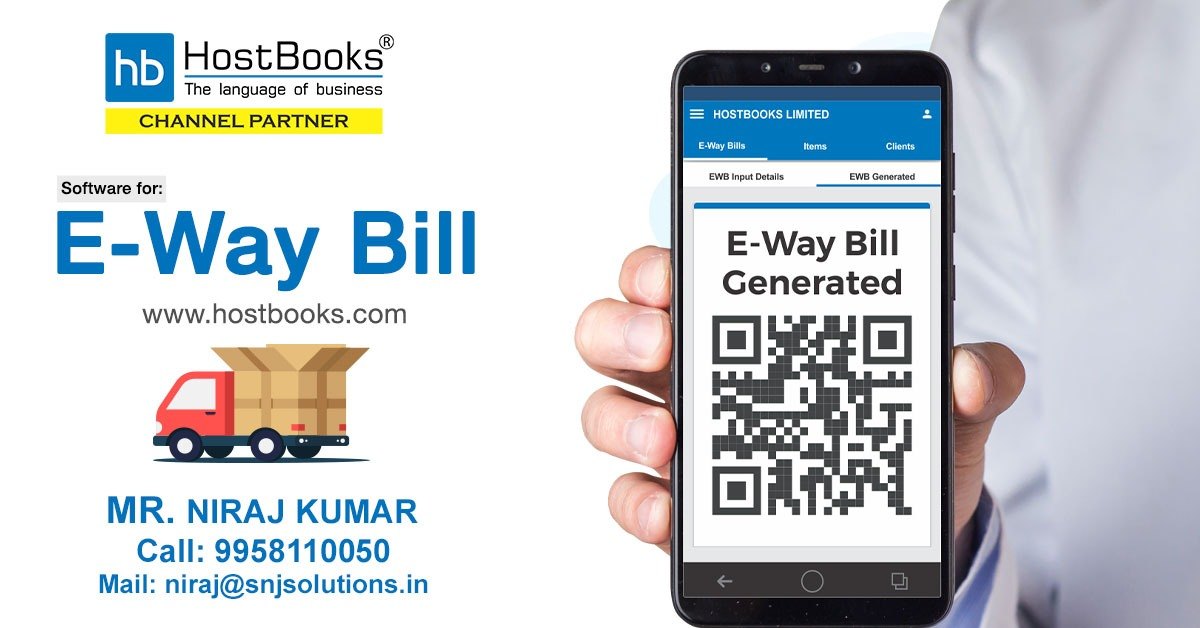 Online/Cloudbased HostBooks EWay Bill Software 5 user