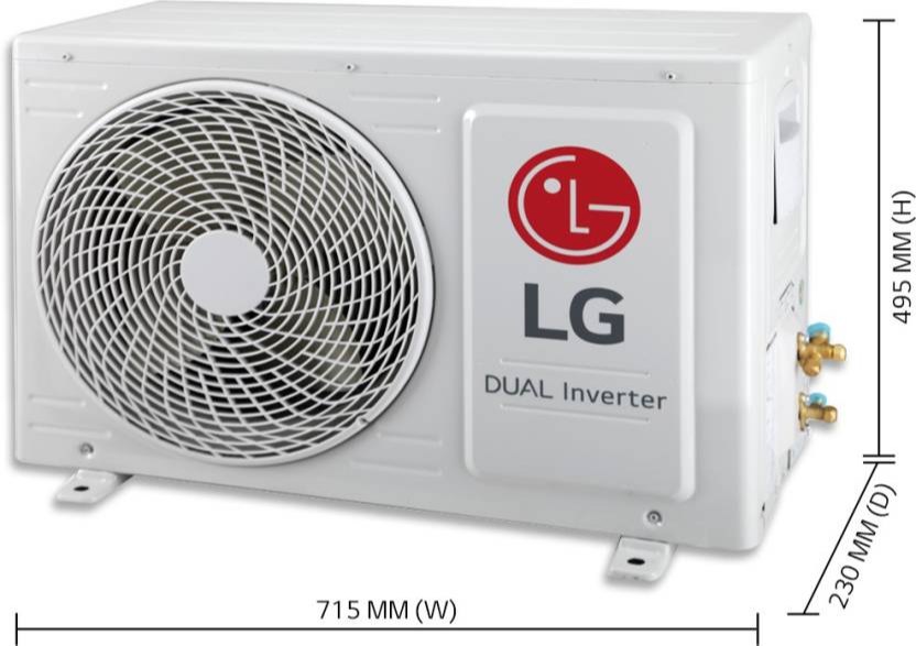 LG 1 Ton 3 Star Split Dual Inverter AC, KSQ12YNXA, specification and