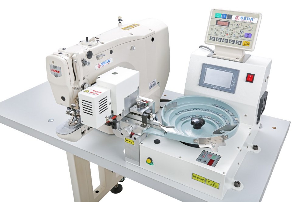 Sera 1903 E Automatic Button Feeder Machine, Button Attaching
