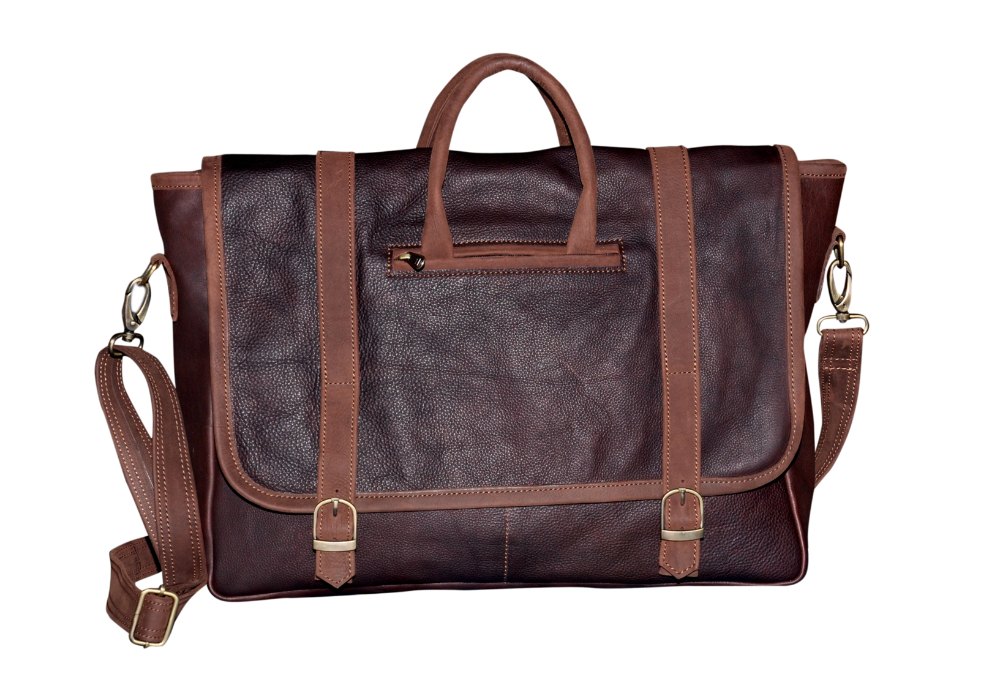 Ladies Brown Leather Laptop Bags, Just Hides ID 20727735955