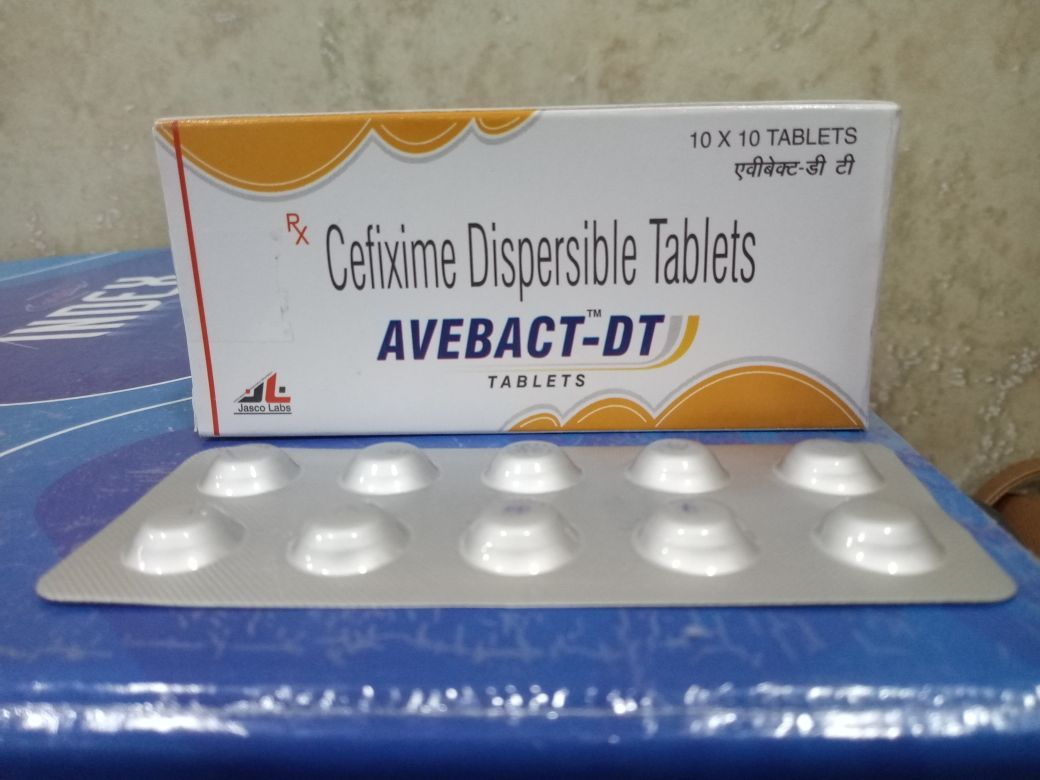 AvebactDT Cefixime Trihydrate U.S.P. Eq. to Cefixime Anhydrous 100 mg