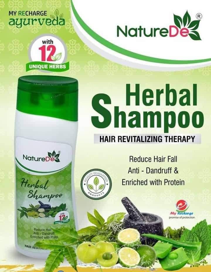MYRECHARGE AYURVEDA Nature De, Ayurvedic , Herbal Shampoo, Pack Size