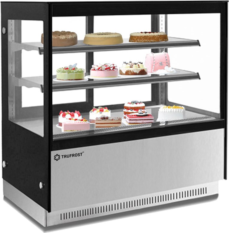 Butler Black Counter Top Display Refrigerator Showcase, For Restaurant