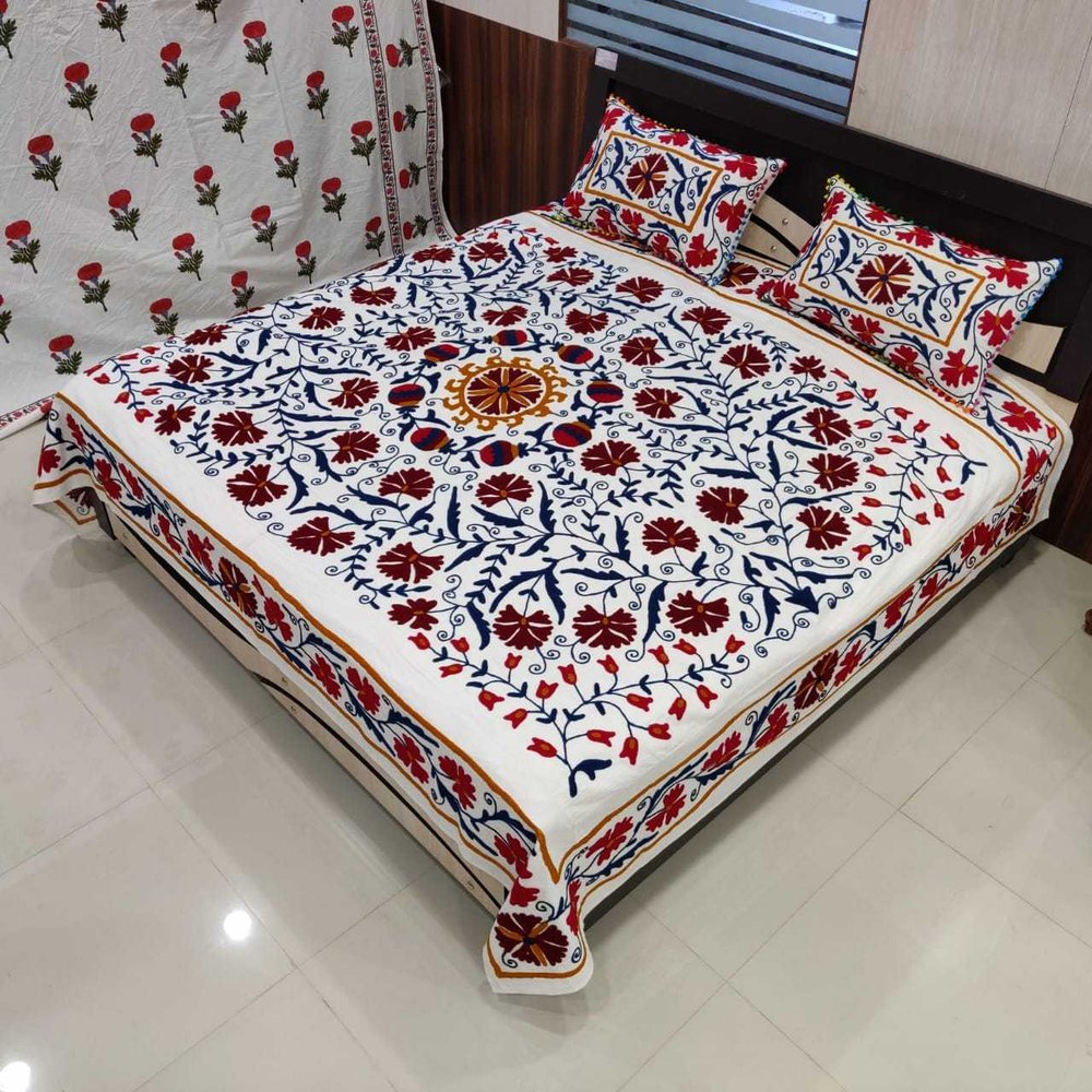 Embroidered Bed Sheets Embroidered Bed Linen Latest Price