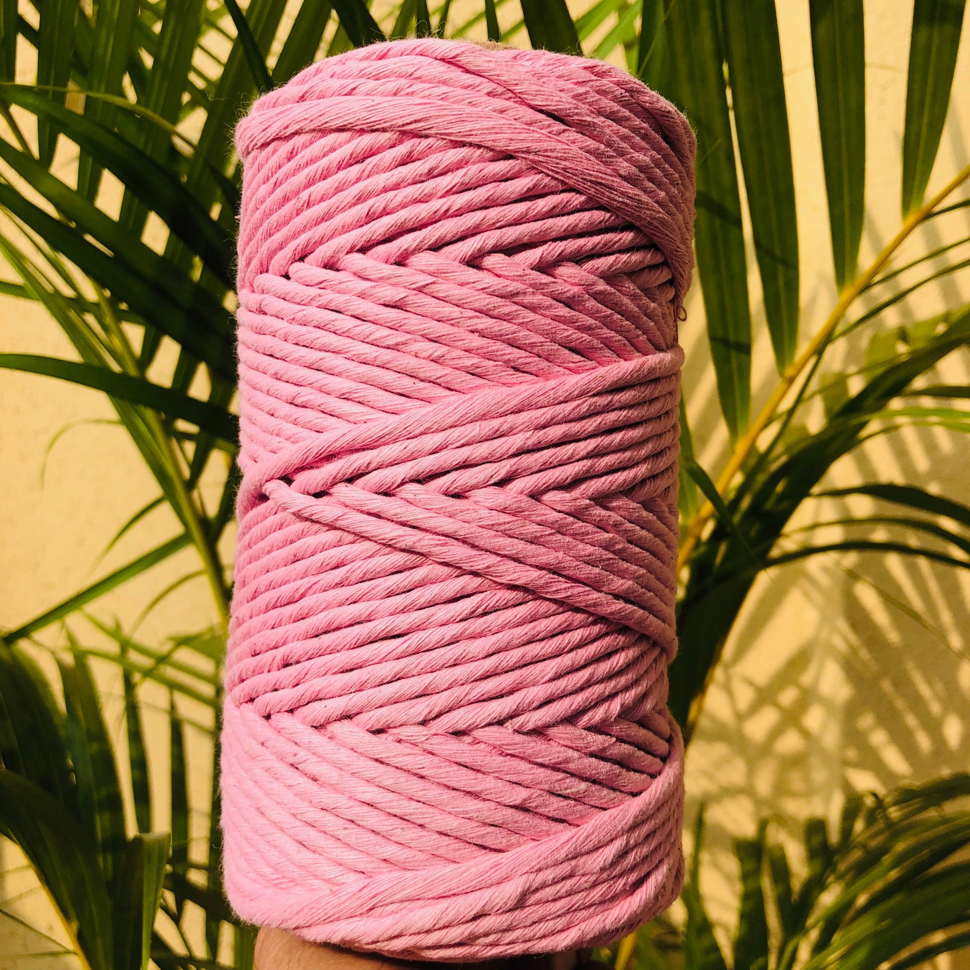 Colored Cotton 3mm Single Strand Macrame Cord, Packaging