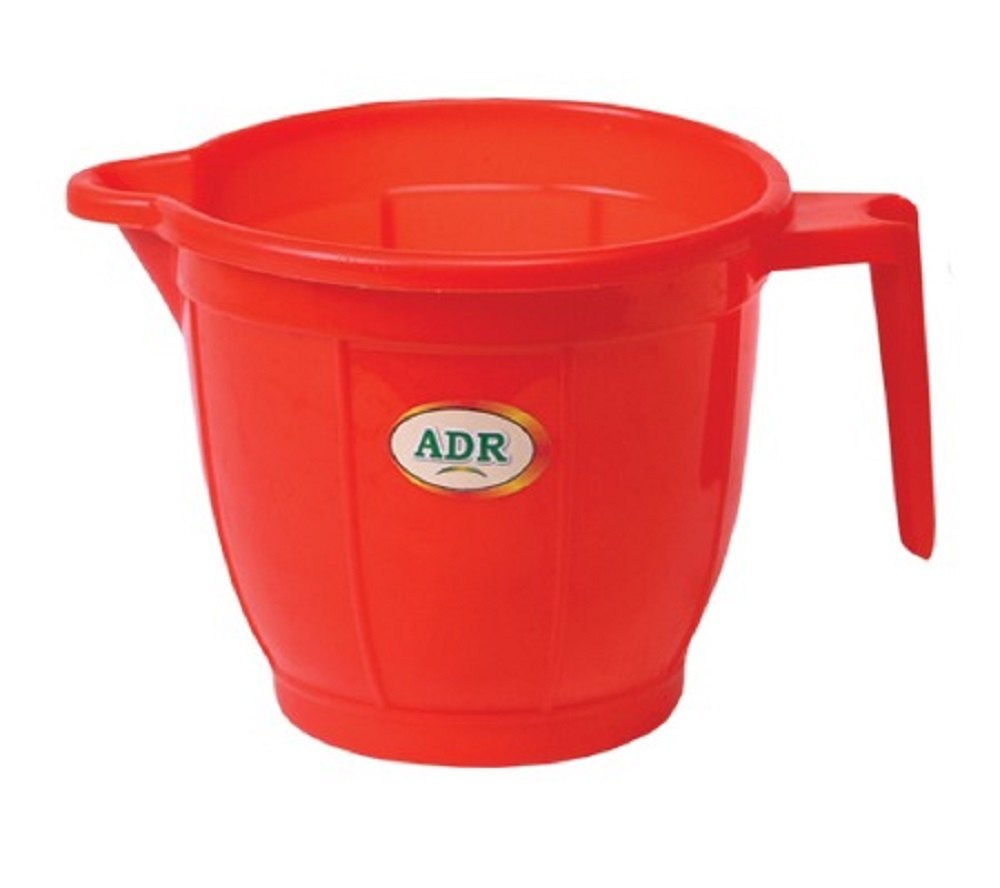 Plain Red Plastic Mug, For Bathroom, Capacity 1500ml, Rs 18 /piece