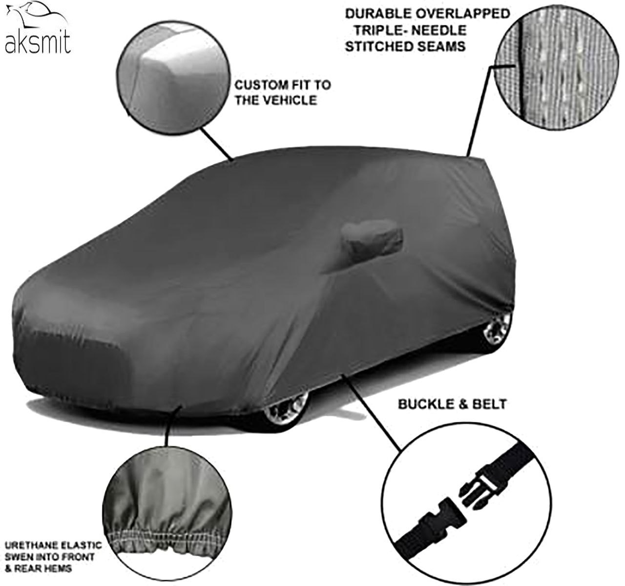 Aksmit Matty Hyundai Eon Gray Car Cover, Rs 420 /piece Aksmit