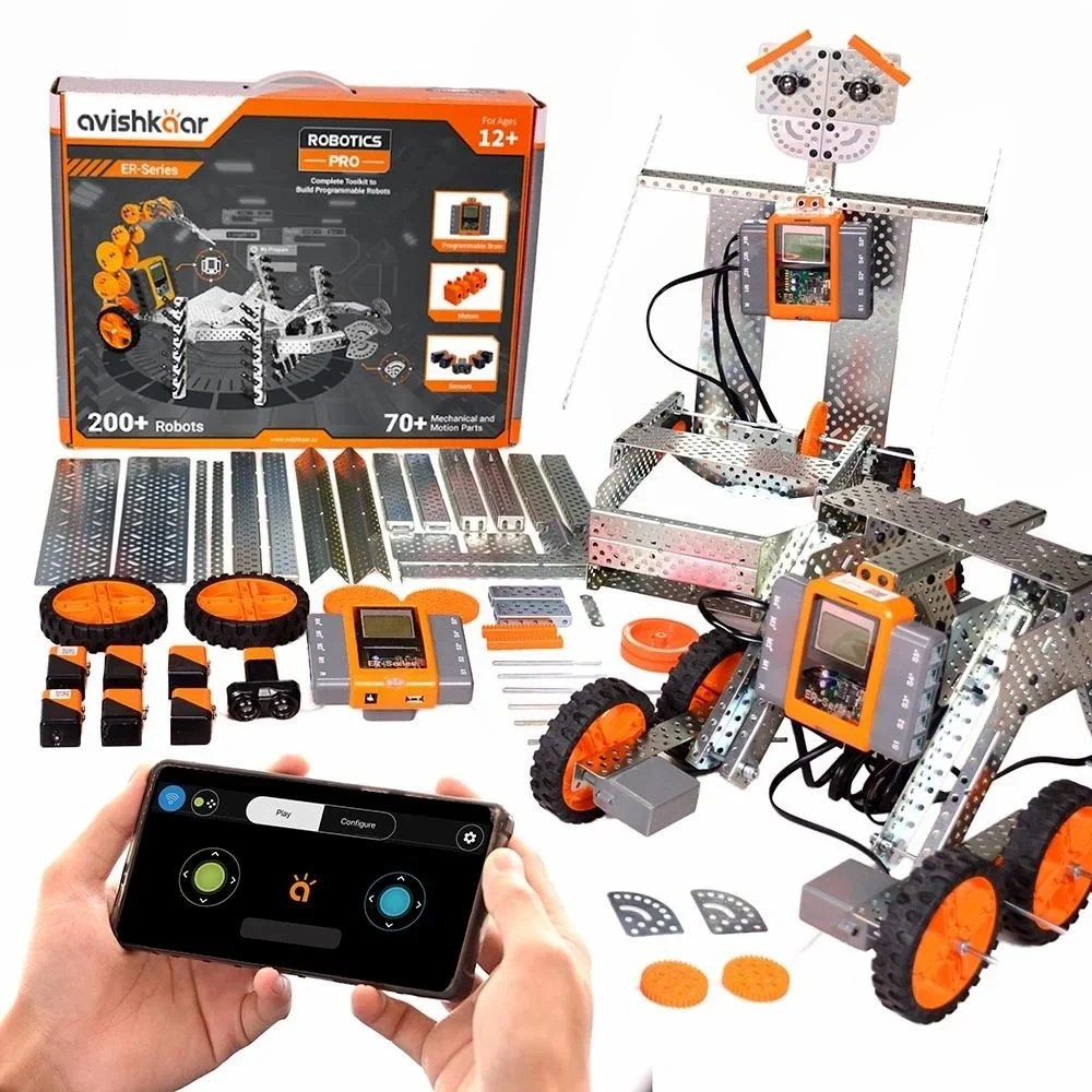 Robotics Pro Kit,12+ Years, 200+ Models, Mechanical Design, Coding