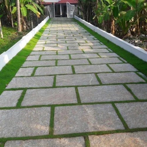Solid Gray Flooring Paving Stone, For Landscaping at Rs 65/square feet