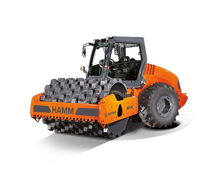 HAMM 3414 Single Drum Compactor, 100 kW, specification and features