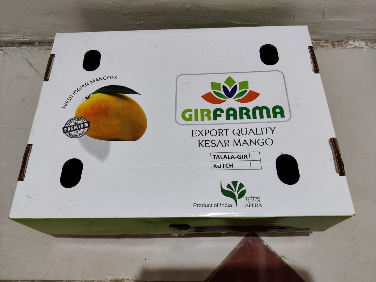 Single Wall 3 Ply Mango Packaging Box, Box Capacity 610 Kg, Rs 25