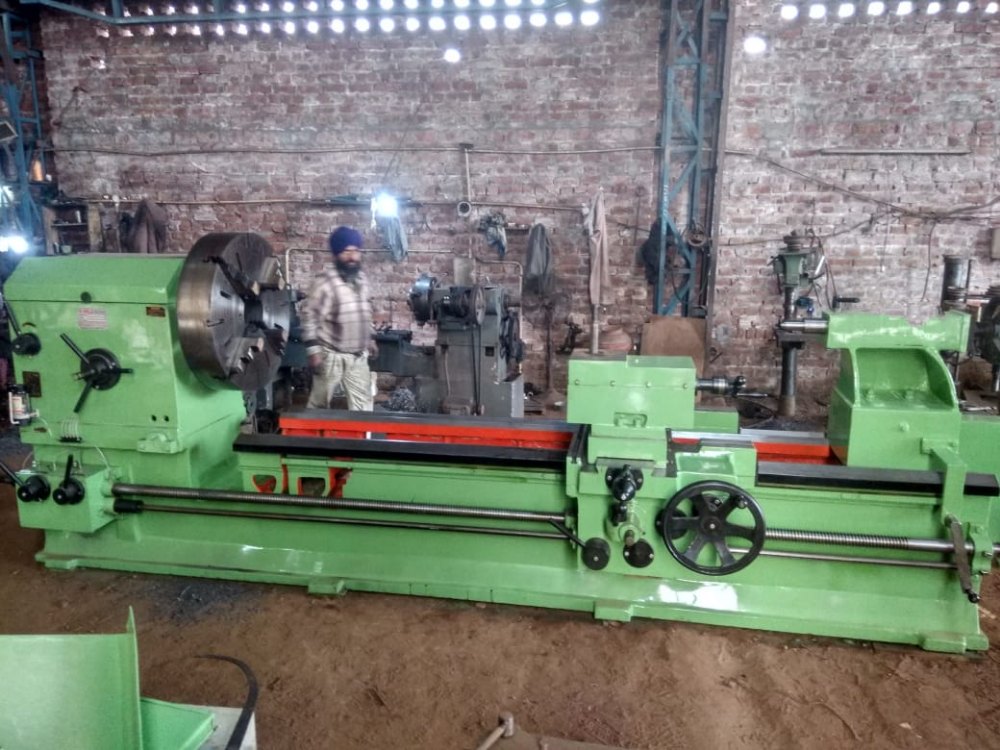 24 Feet Extra Heavy Duty Lathe Machine, 104 mm at Rs 350000 in Batala(05)