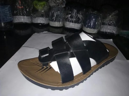 Mens Black Formal Slipper, Size 610, Rs 75 /pair Charvi Trading ID