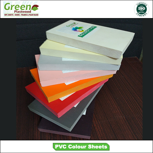 Green Plastwood Multicolor Color PVC Solid Board, ID 20471464462