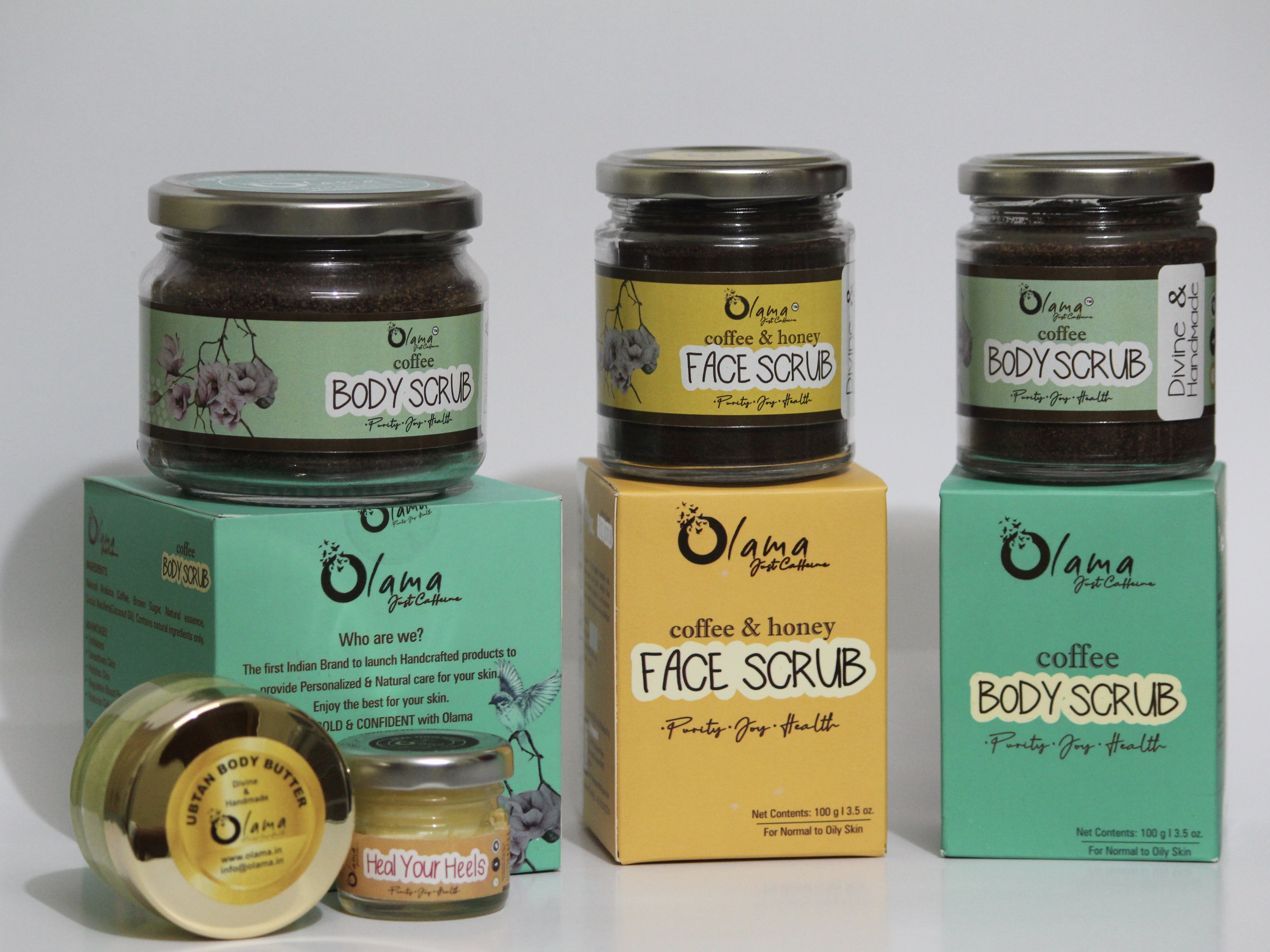 Powder Coffee Body & Face Scrub Natural Handmade, For Personal