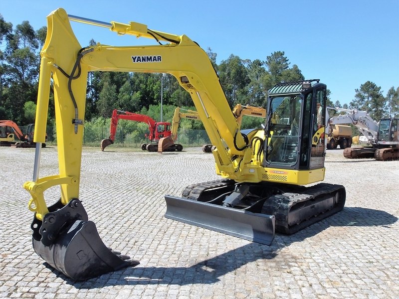 Yanmar ViO75A Mini Excavator, 8 ton, 58.2 hp, specification and features