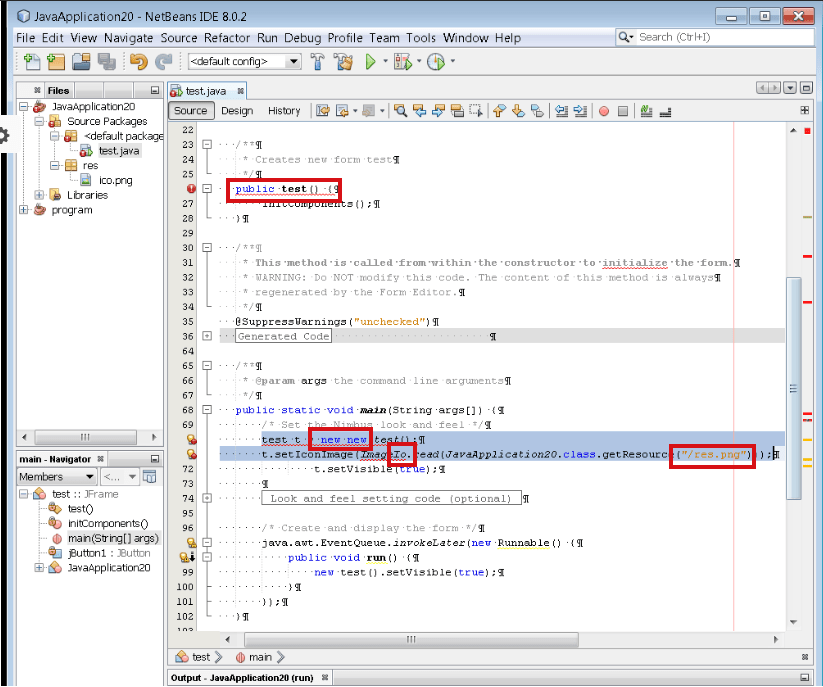 [ Java ] مشكلة تغيير ايقونة في Jframe برنامج netbeans نقطة التطوير