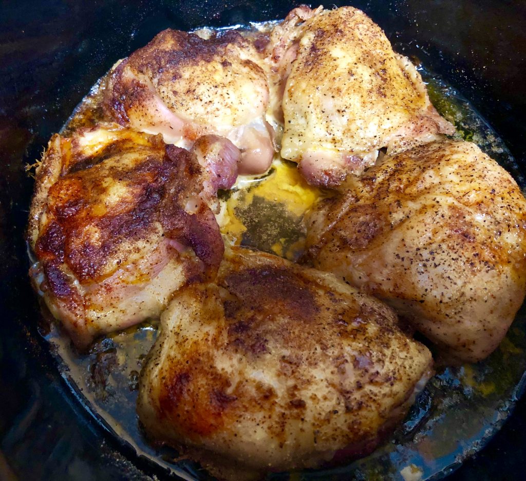Slow Cooker Crispy Chicken Thighs 500 Spatulas