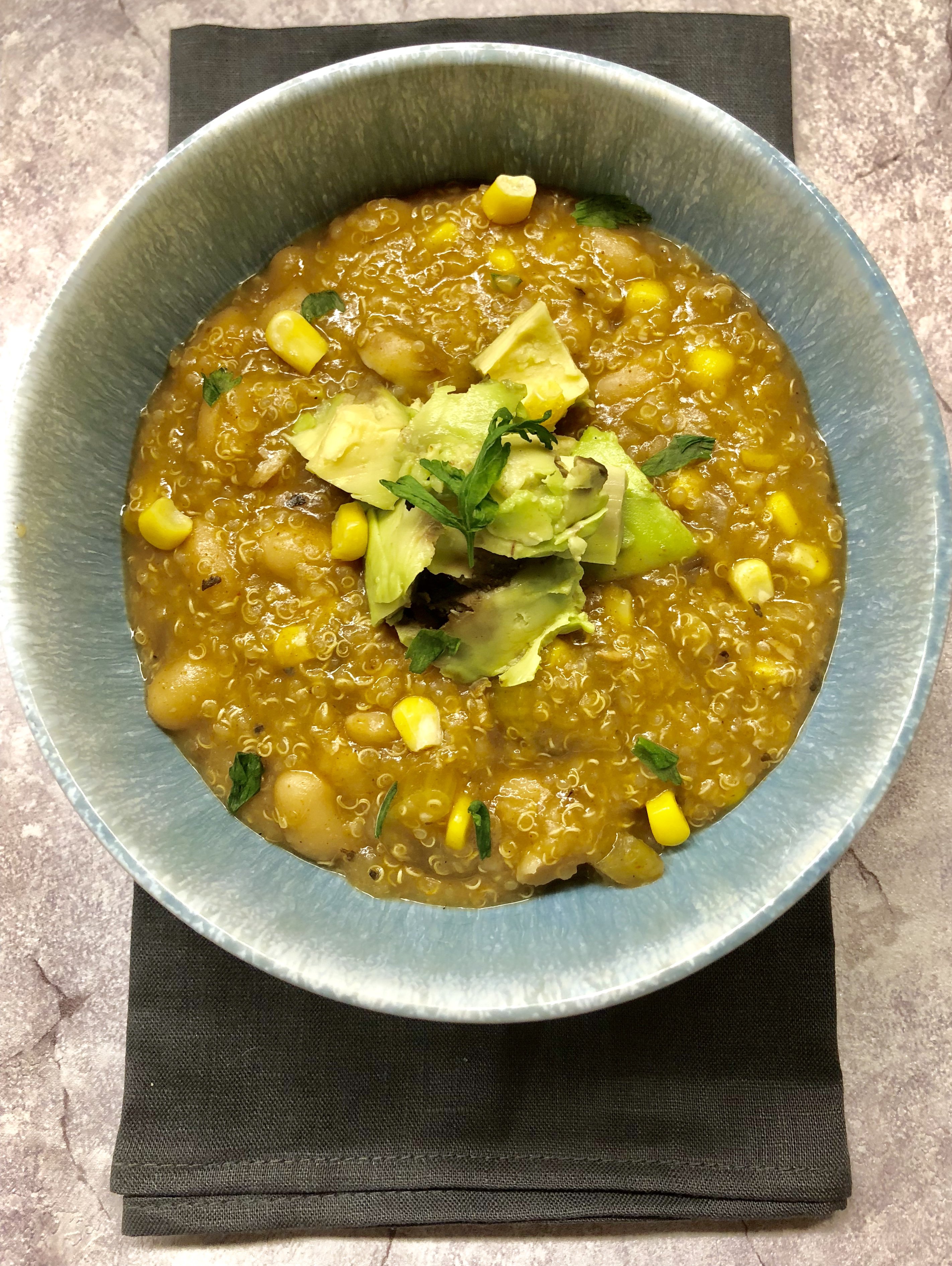 Slow Cooker Vegan White Bean Chili 500 Spatulas