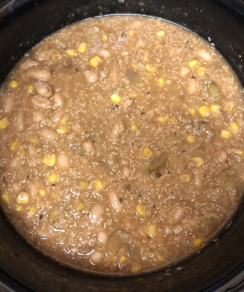 Slow Cooker Vegan White Bean Chili 500 Spatulas