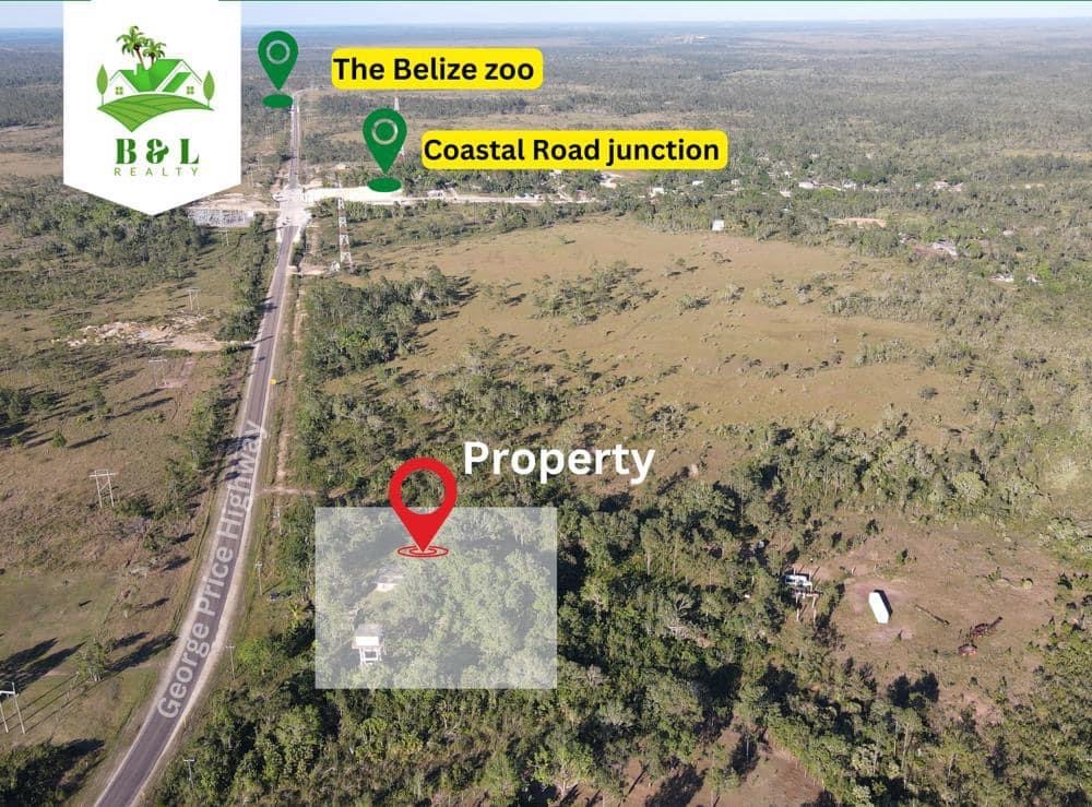 Lot with house near Belize Zoo