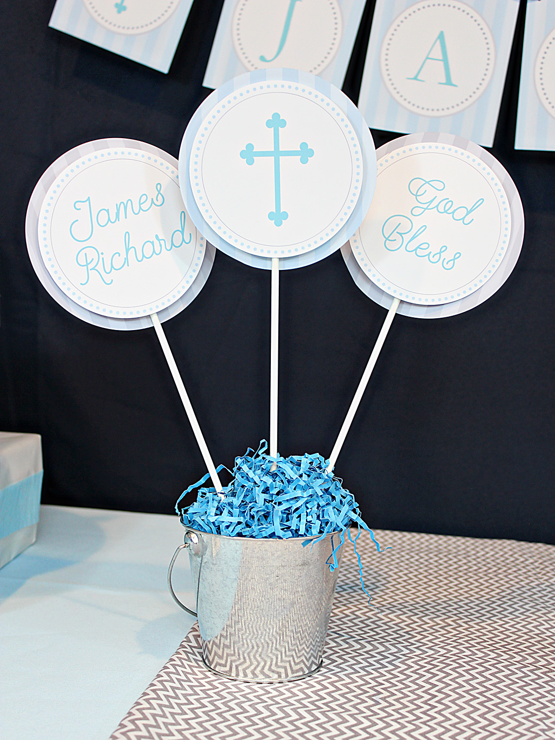 First Communion Party Decorations in Blue 505 Design, Inc