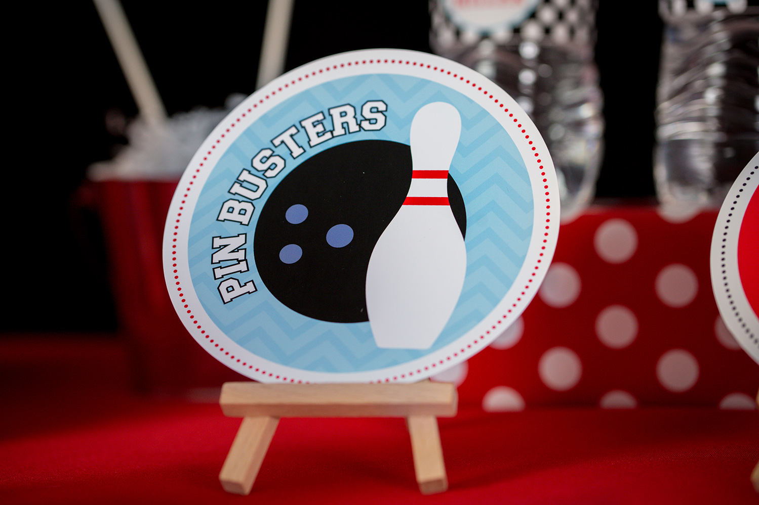 Bowling Birthday Party Decorations in Blue 505 Design, Inc