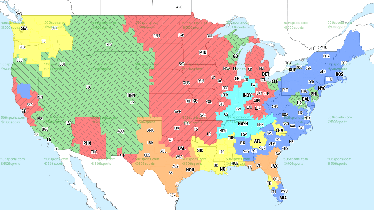 NFL Coverage Map Week 3 Complete TV Broadcast Schedule and Announcers