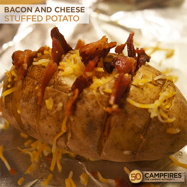 Foil Packet Stuffed Potato 50 Campfires
