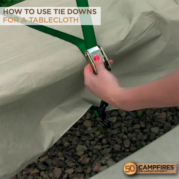 How To Easily Secure A Tablecloth 50 Campfires