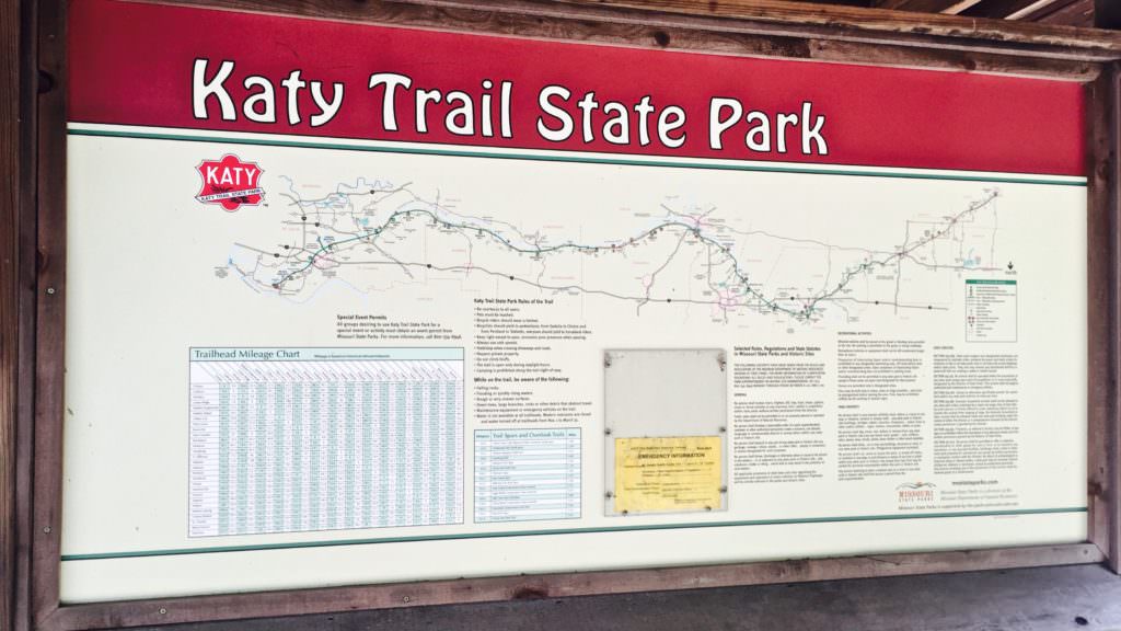 Katy Trail Mileage Map The Best Katy Trail Map To Plan Your Trip - 50 Campfires