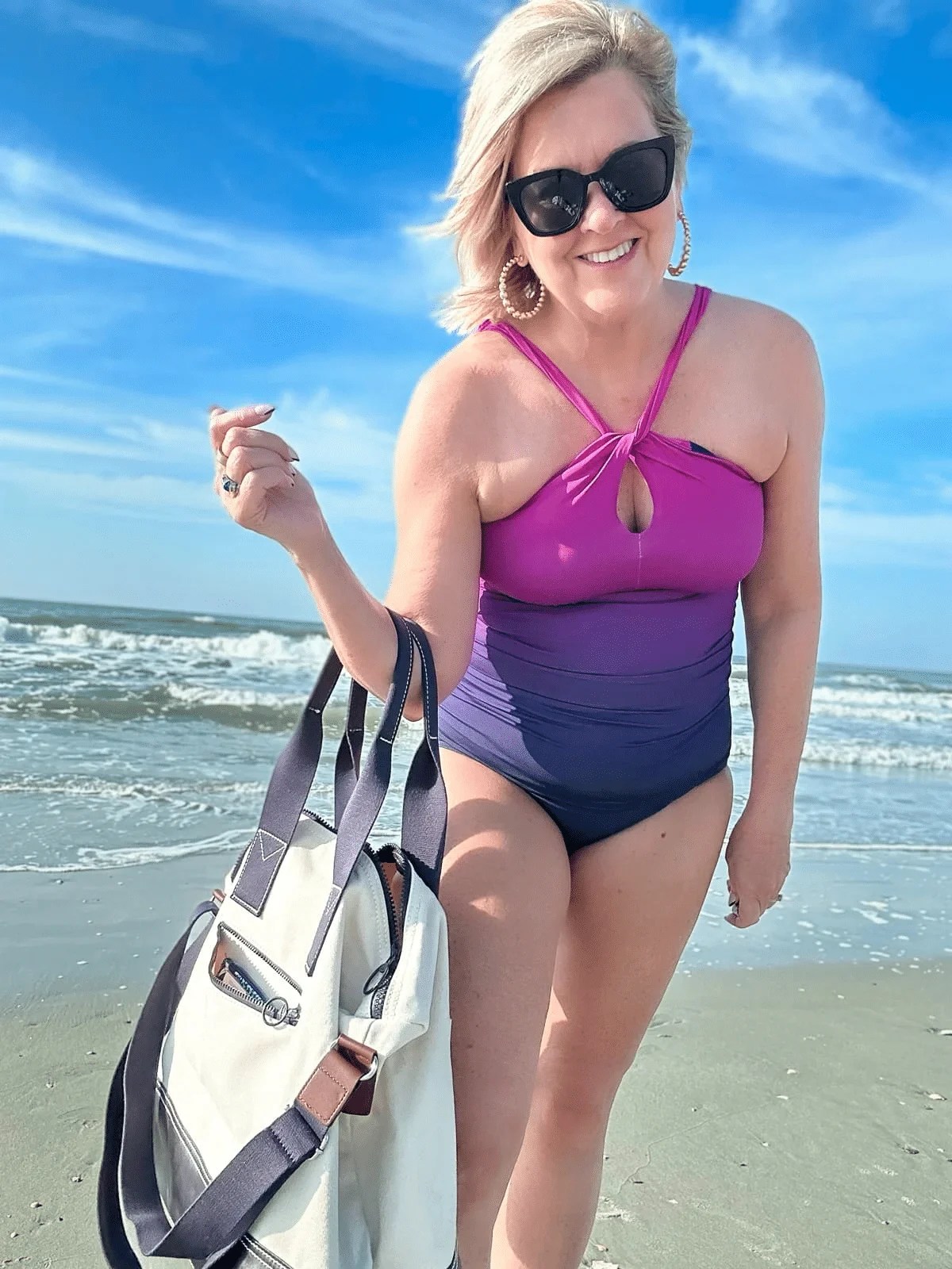 Lands' End Figure Flattering Swimsuits for Women Over 50