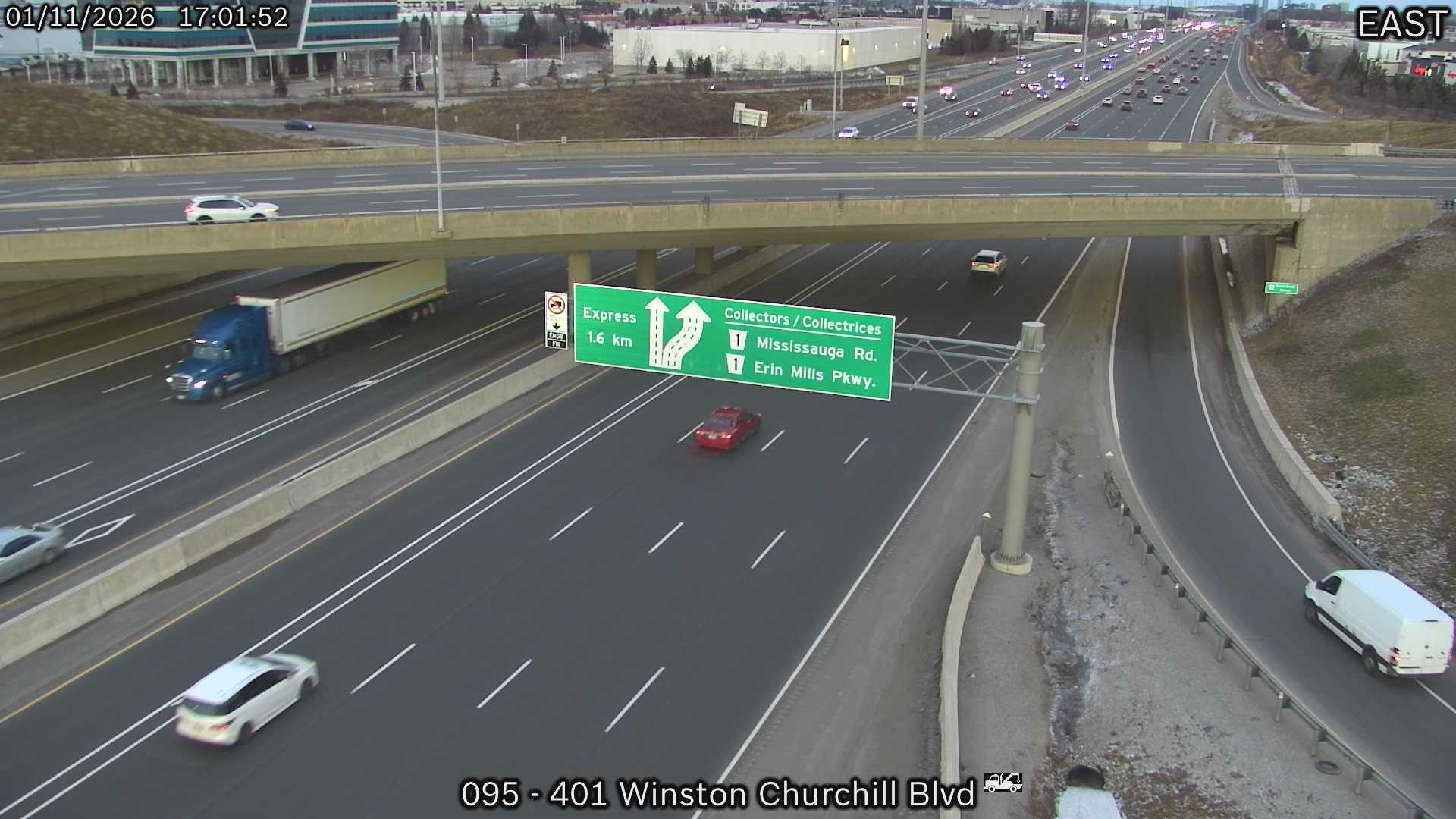 Highway 401 near Whites Road Live Traffic Camera