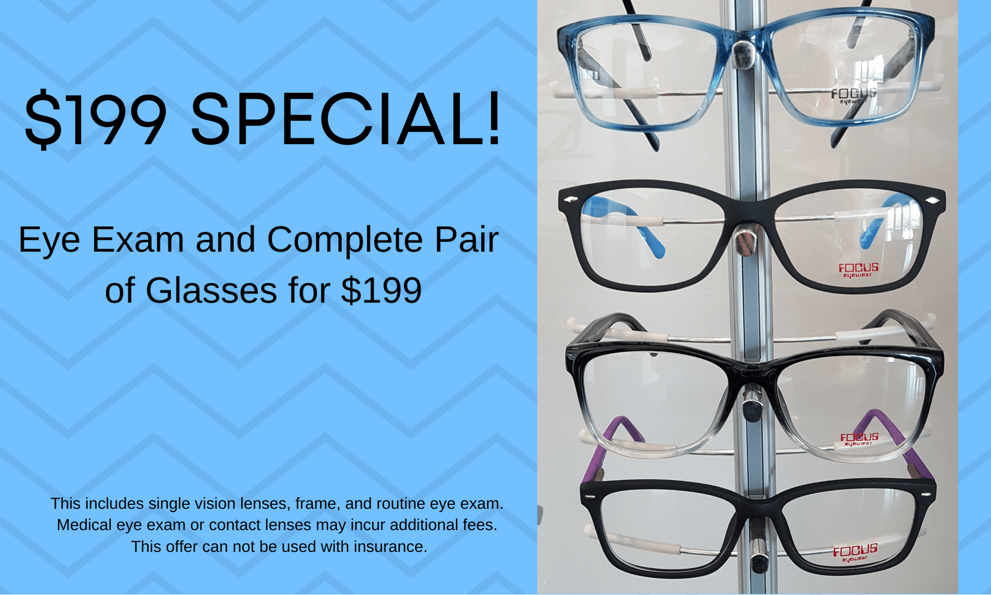 Specials on Eye Exams and Eye Wear Austin, TX 512 Eye
