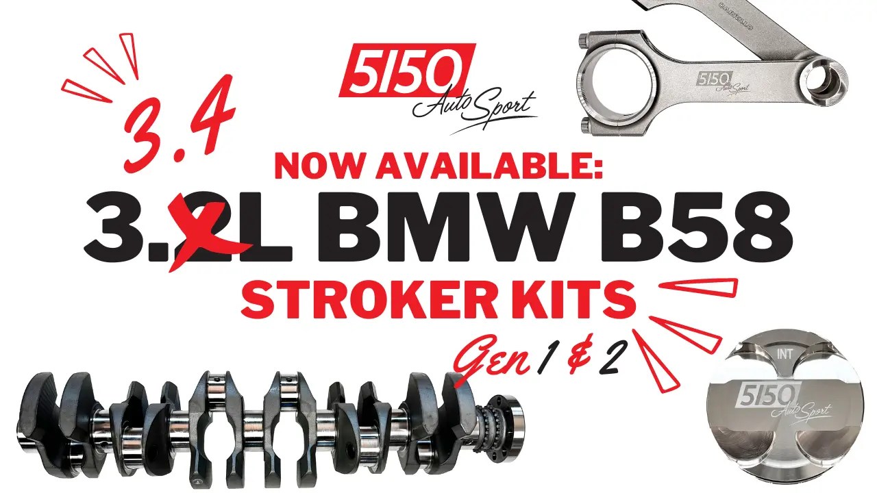 Introducing the FIRST 3.4L BMW/Toyota B58 Stroker Kit 5150 AutoSport