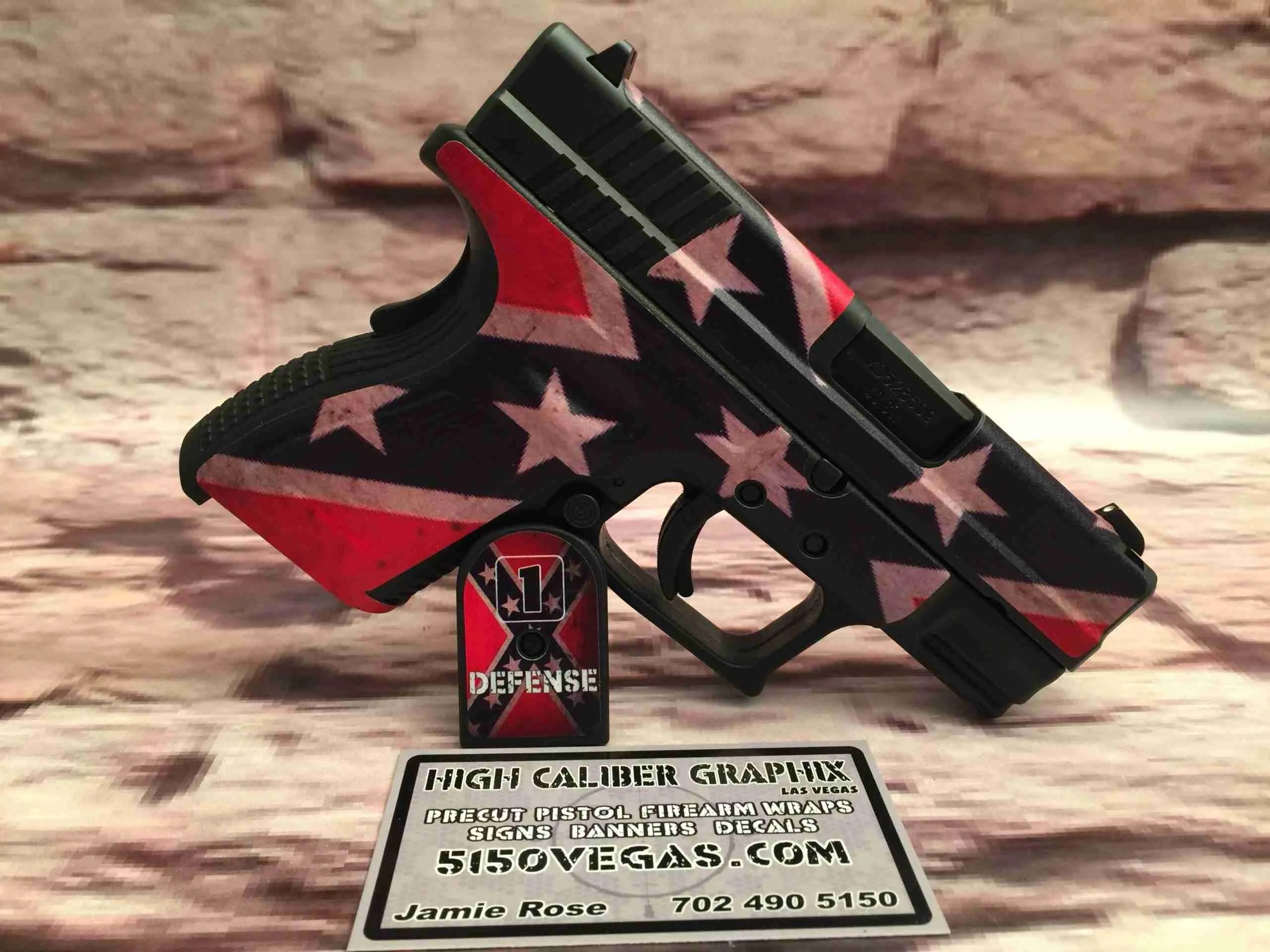 Springfield XD Sub Compact Custom Gun Wrap • High Caliber Graphix