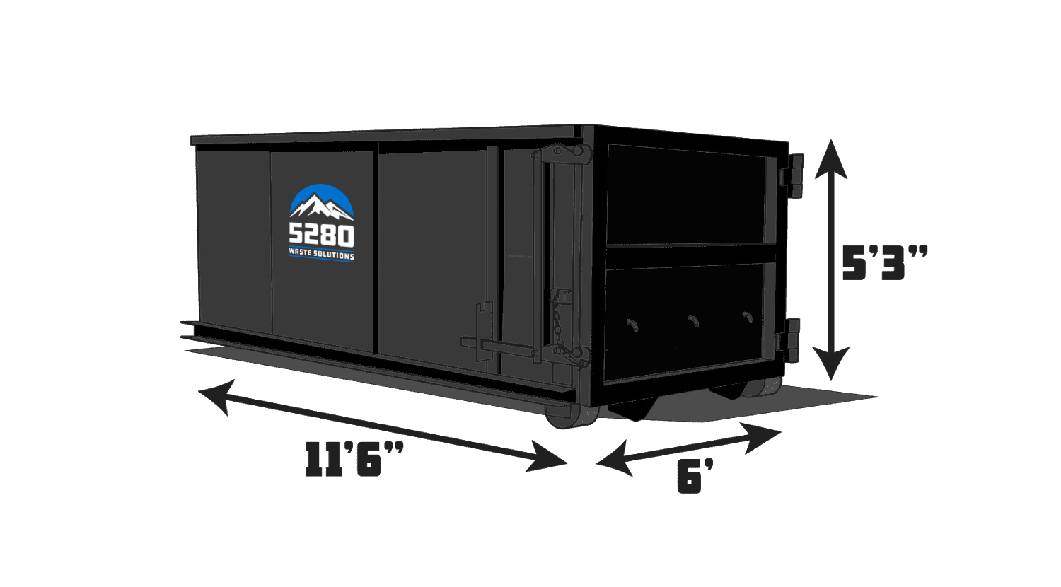 10Yard RollOff Dumpster RollOff Dumpsters Dumpster Rental Company 5280 Waste Solutions