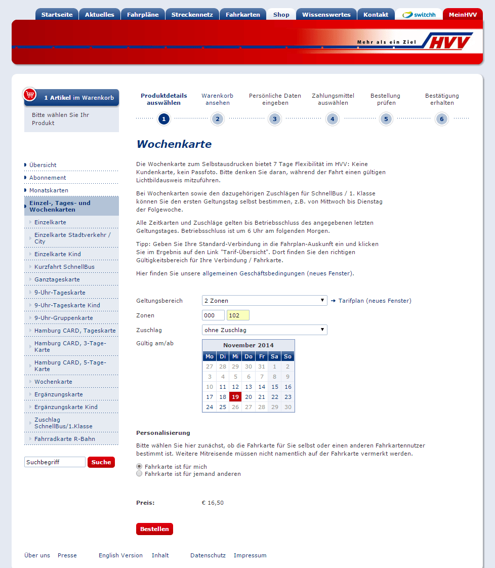 Öffentliche Verkehrsmittel/Public Transportation (HVV) 56. [ʃtʊTS] in