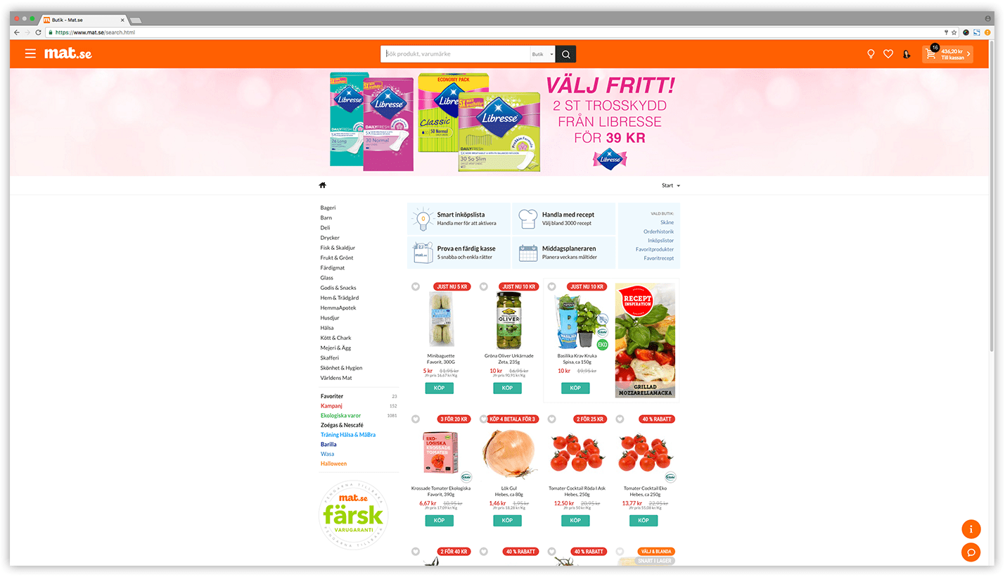 Leverans till dörren med Mat.se! 56kilo.se Recept, Inspiration och