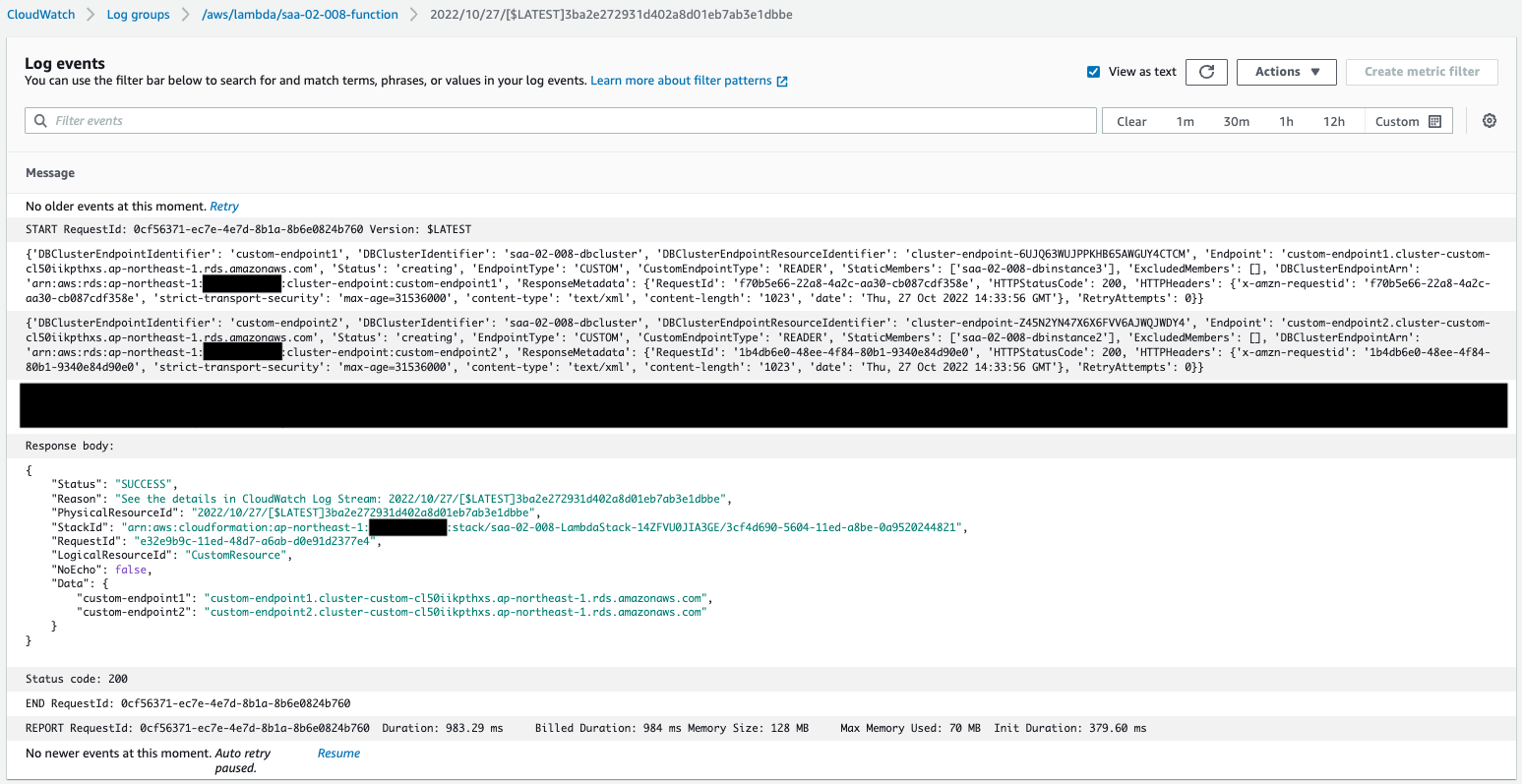Create Aurora custom endpoints with CFN custom resources Awstut