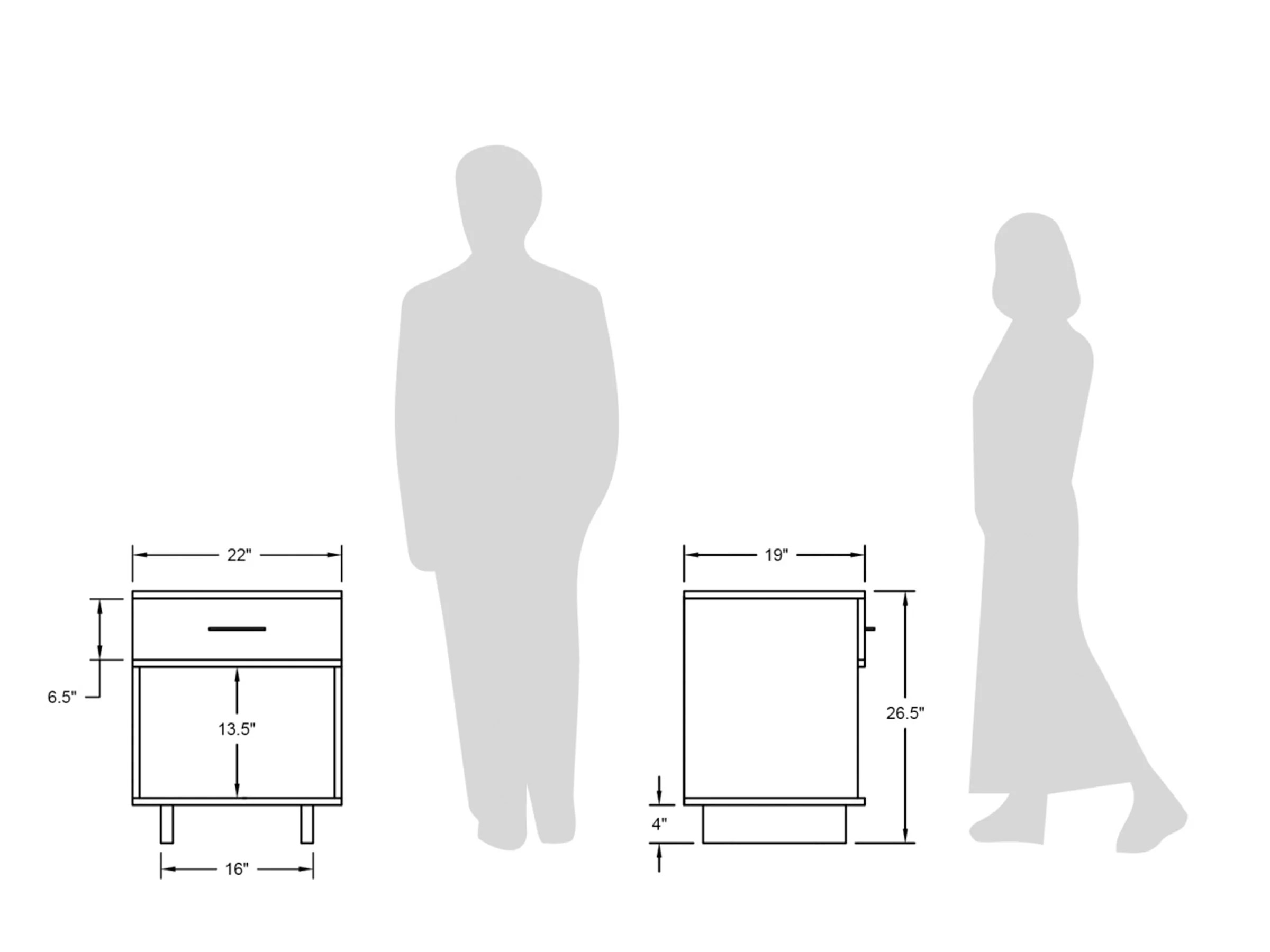 Series 252 Small Bedside Table 57NorthPlank