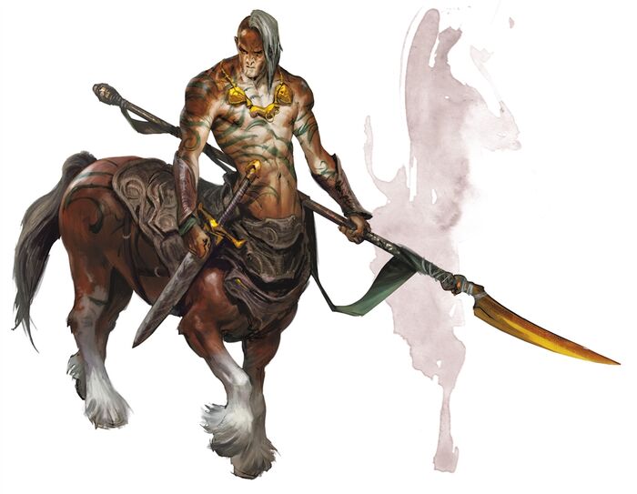 Centaur 5e (5th Edition) Race in D&D Dnd Spells