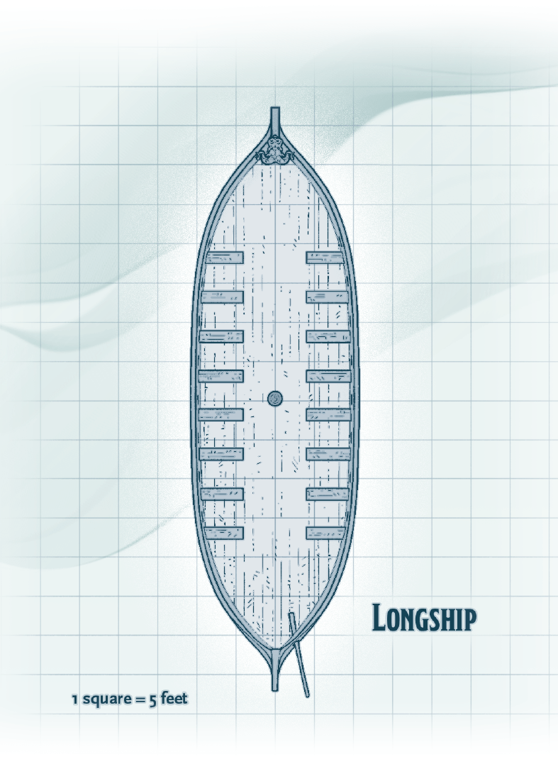 Longship 5e (5th Edition) Vehicles in D&D Dnd Spells