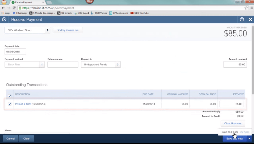 How to Enter Paypal Fees and Merchant Fees in QuickBooks Online 5