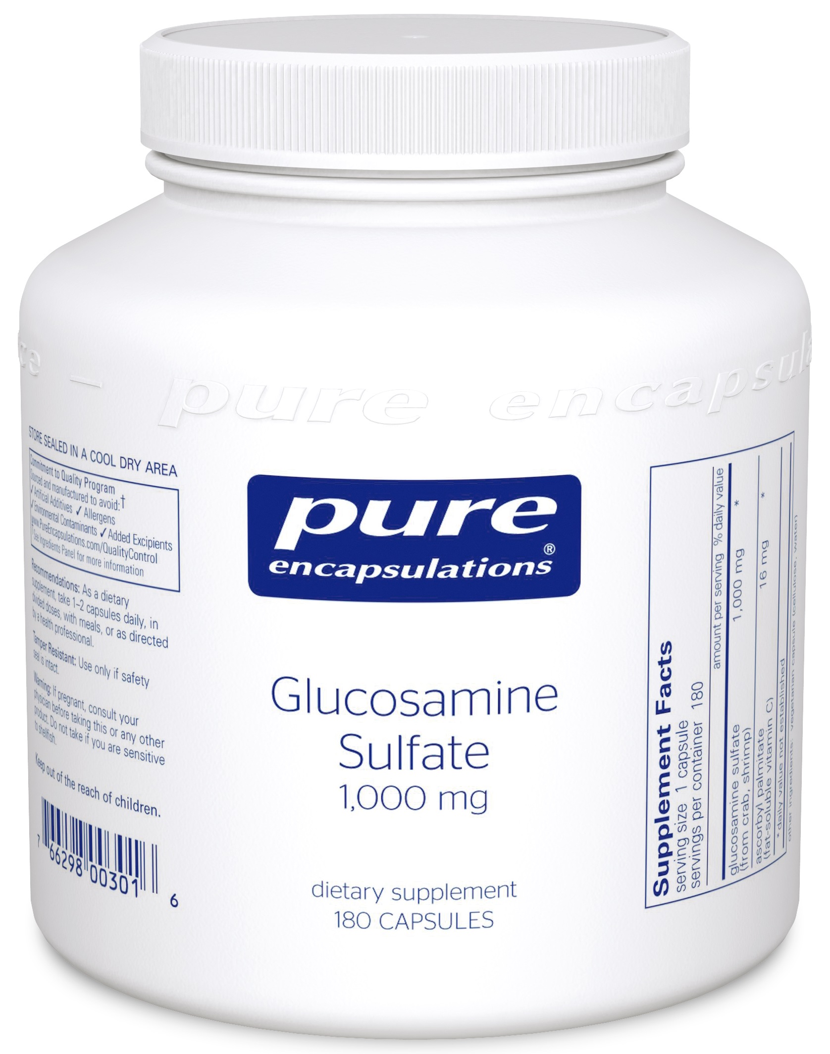 Pure Encapsulations Glucosamine Sulfate 1,000 mg